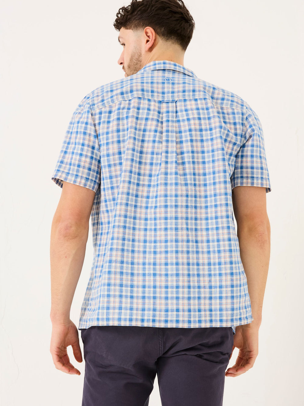 Blue Short Sleeve Conwy Check Shirt