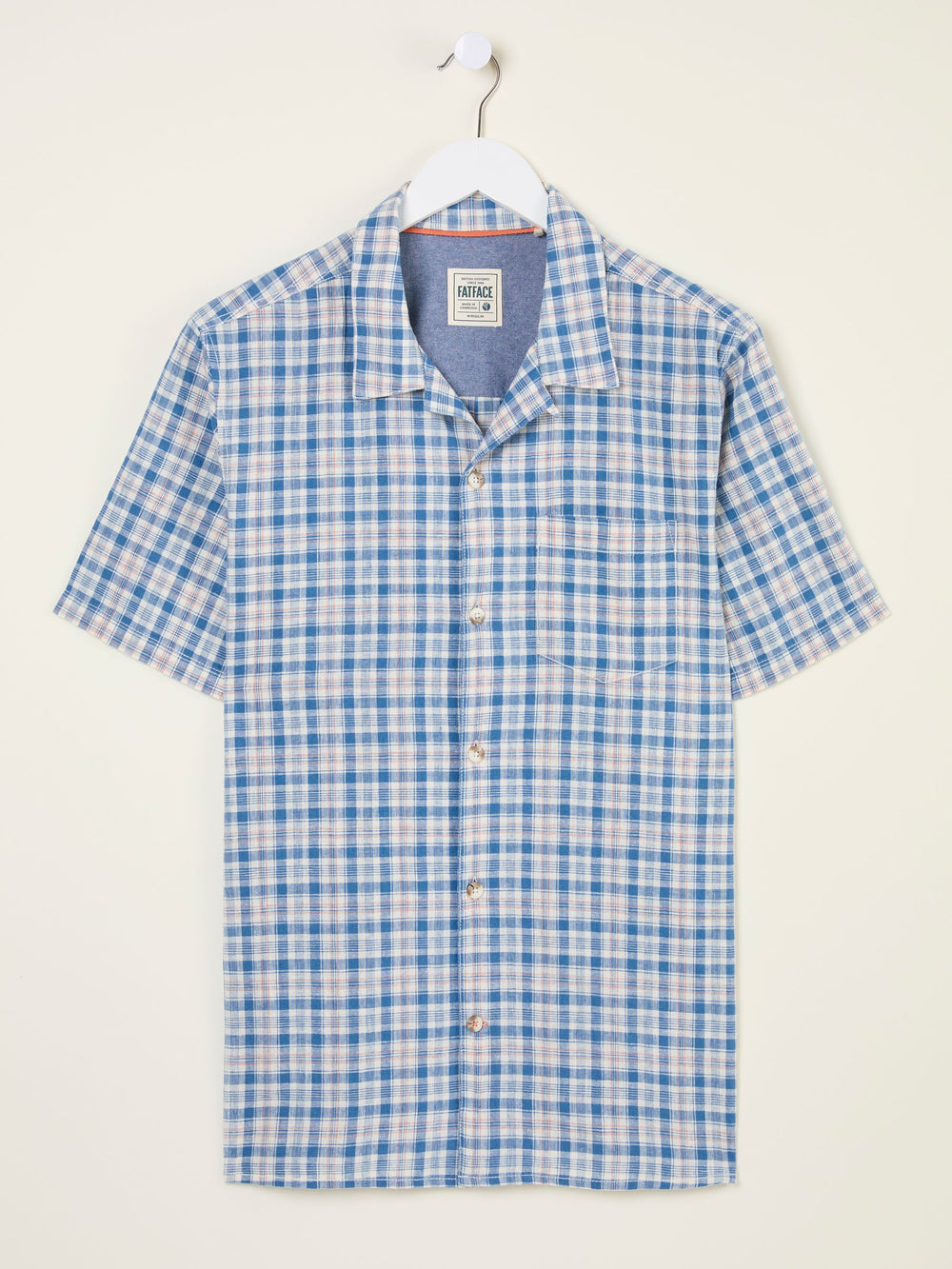 Blue Short Sleeve Conwy Check Shirt