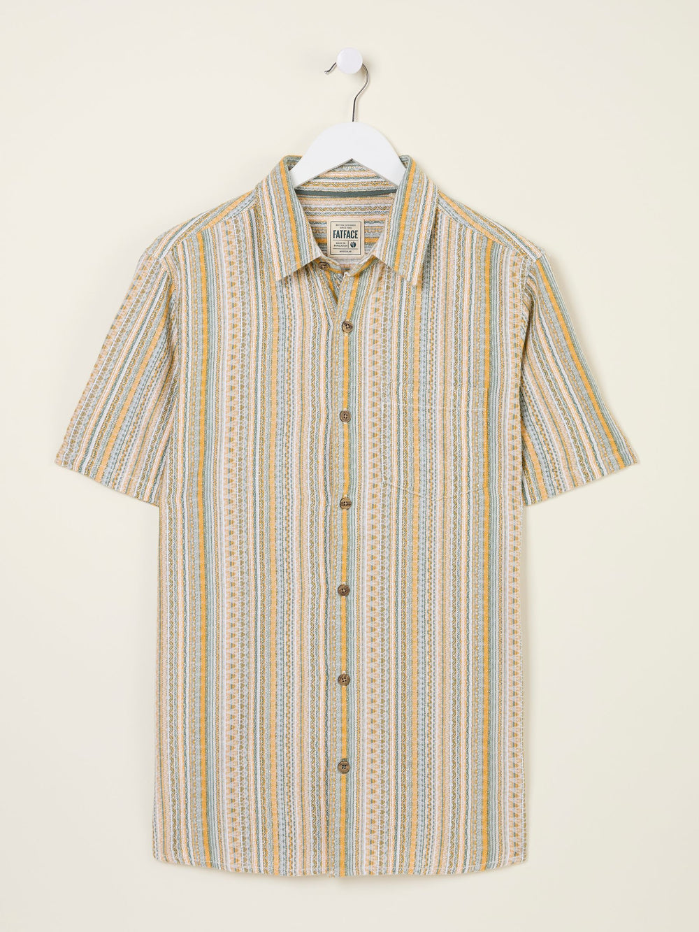 Yellow Stripe Short Sleeve Holt Stripe Shirt