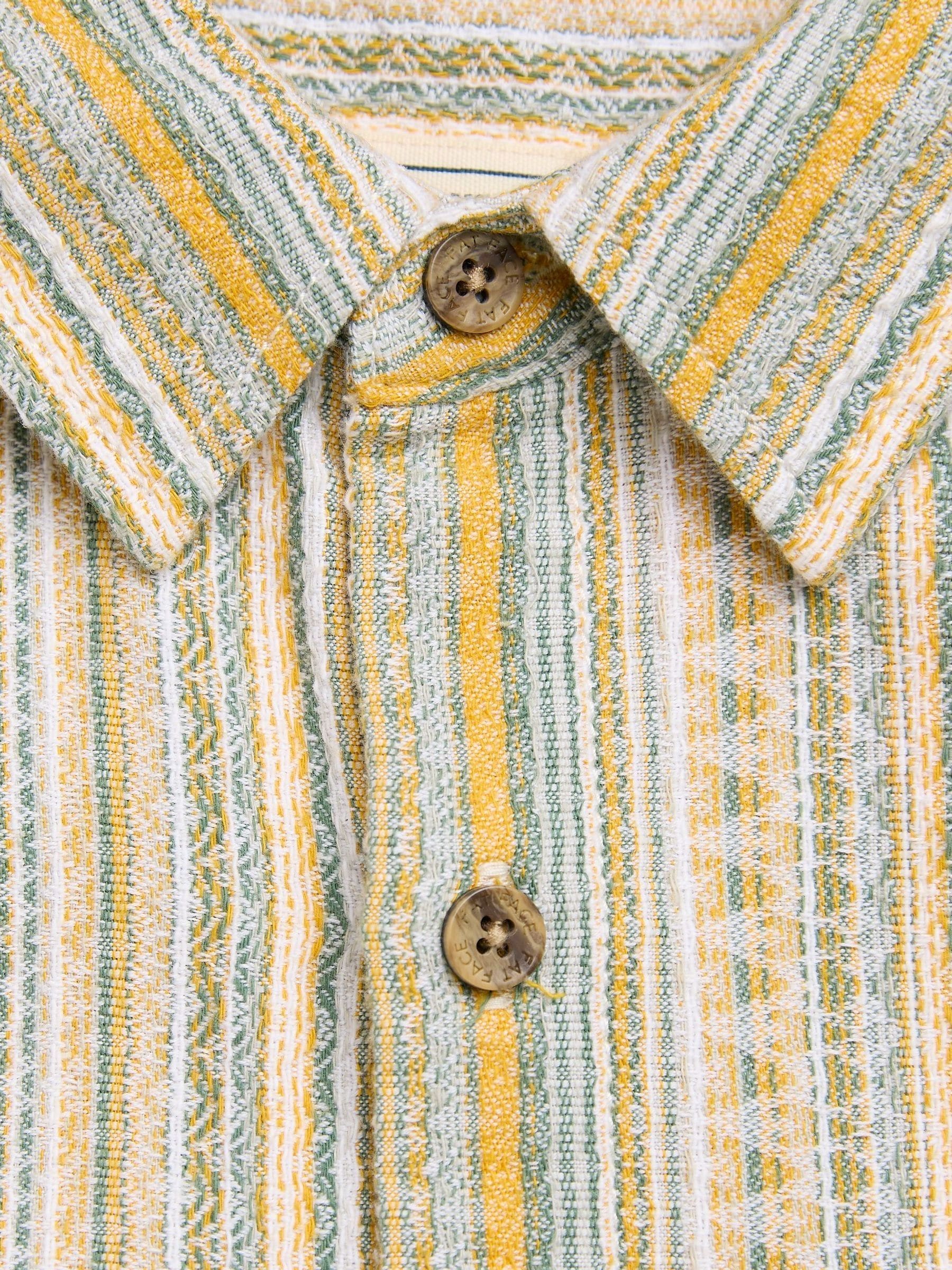 Yellow Stripe Short Sleeve Holt Stripe Shirt