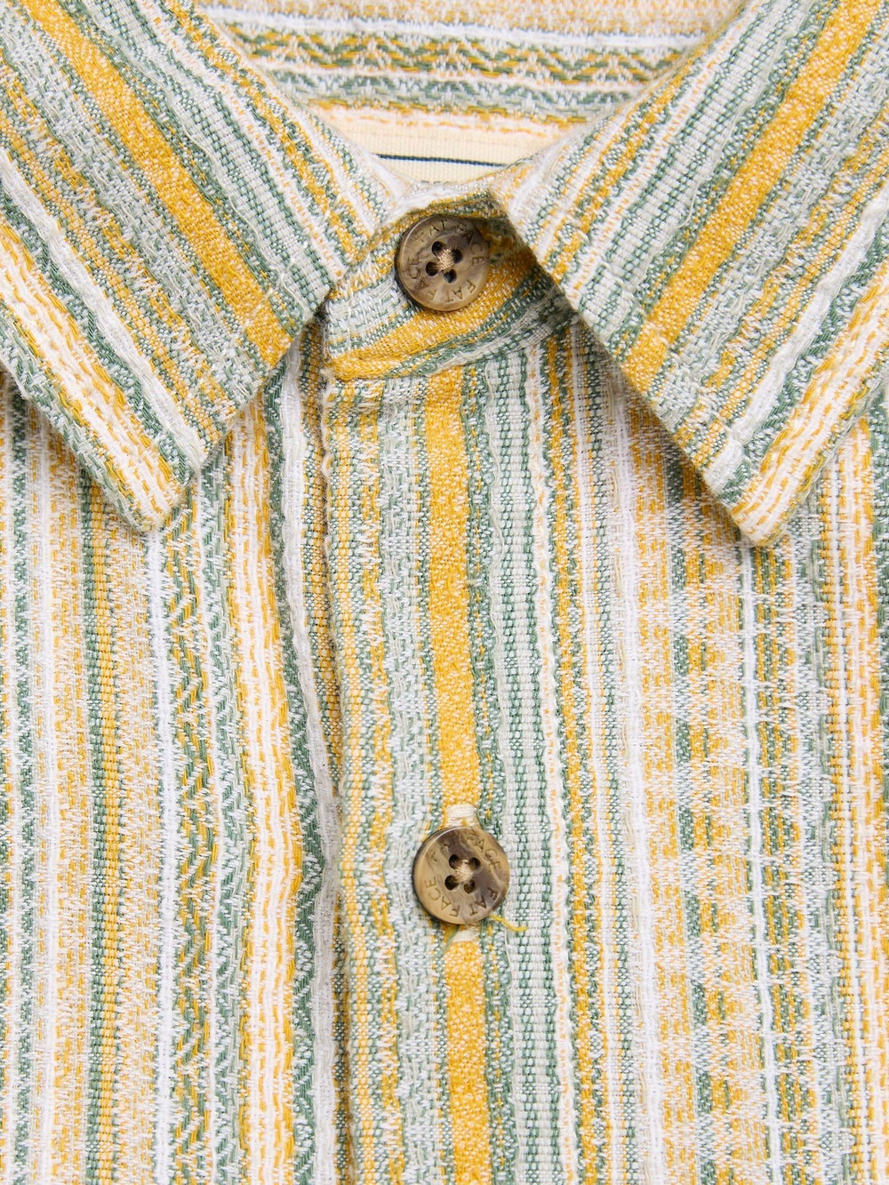 Yellow Stripe Short Sleeve Holt Stripe Shirt