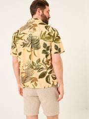 Yellow Leaf Short Sleeve Shirt