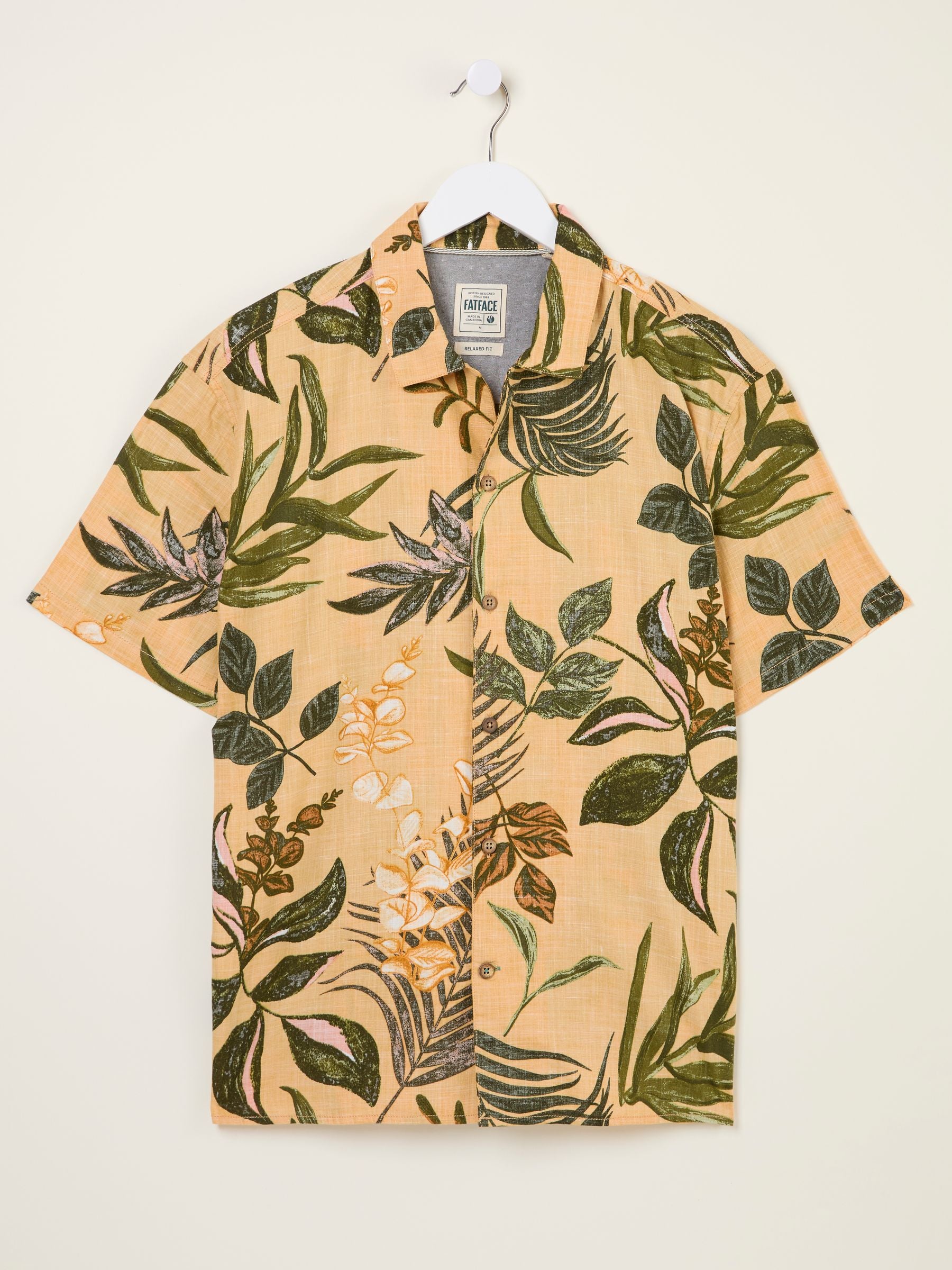 Yellow Leaf Short Sleeve Shirt