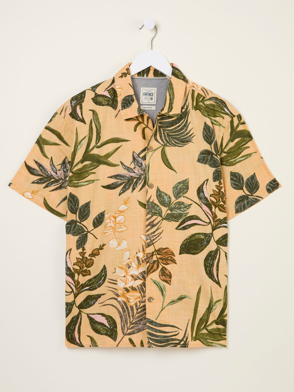Yellow Leaf Short Sleeve Shirt