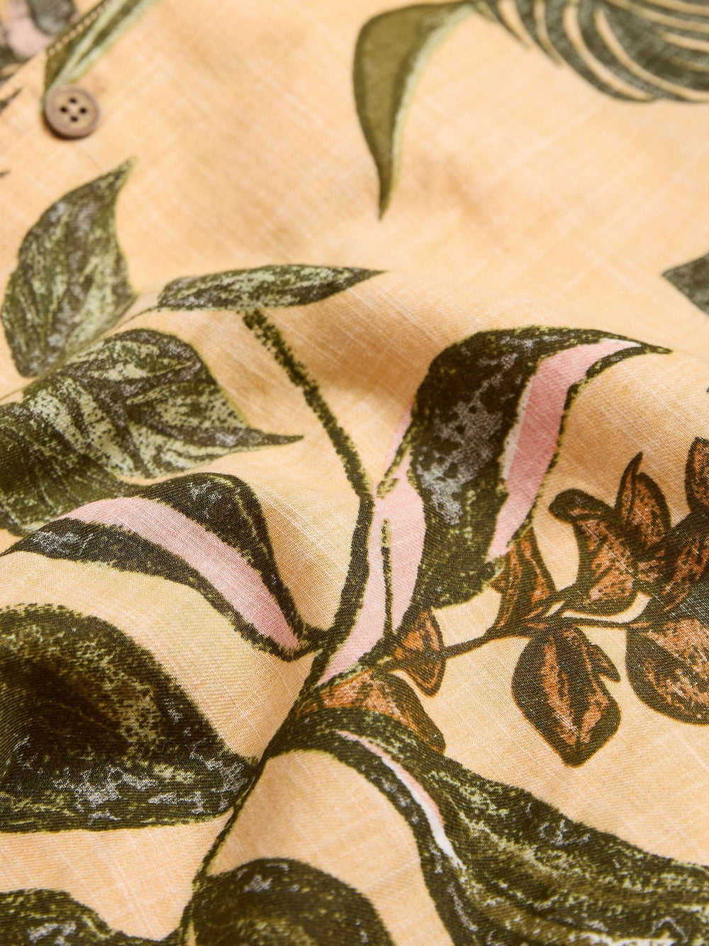 Yellow Leaf Short Sleeve Shirt