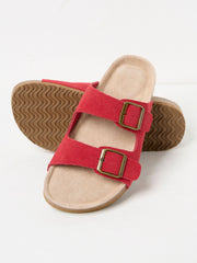 Red Leather Meldon Sandal
