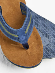 Burcott Dark Tan Flip Flops