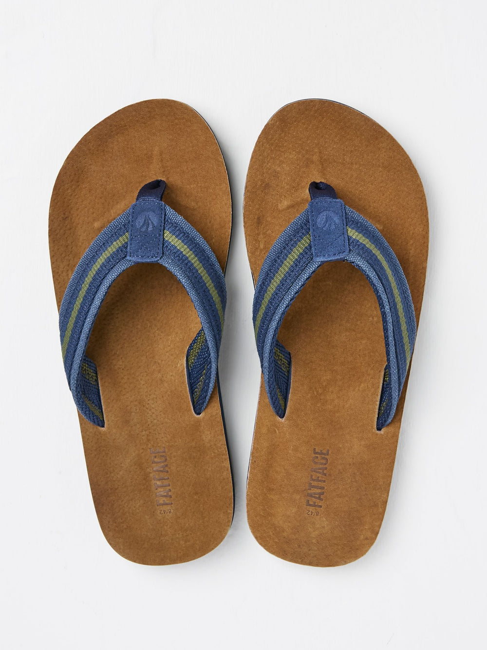 Burcott Dark Tan Flip Flops