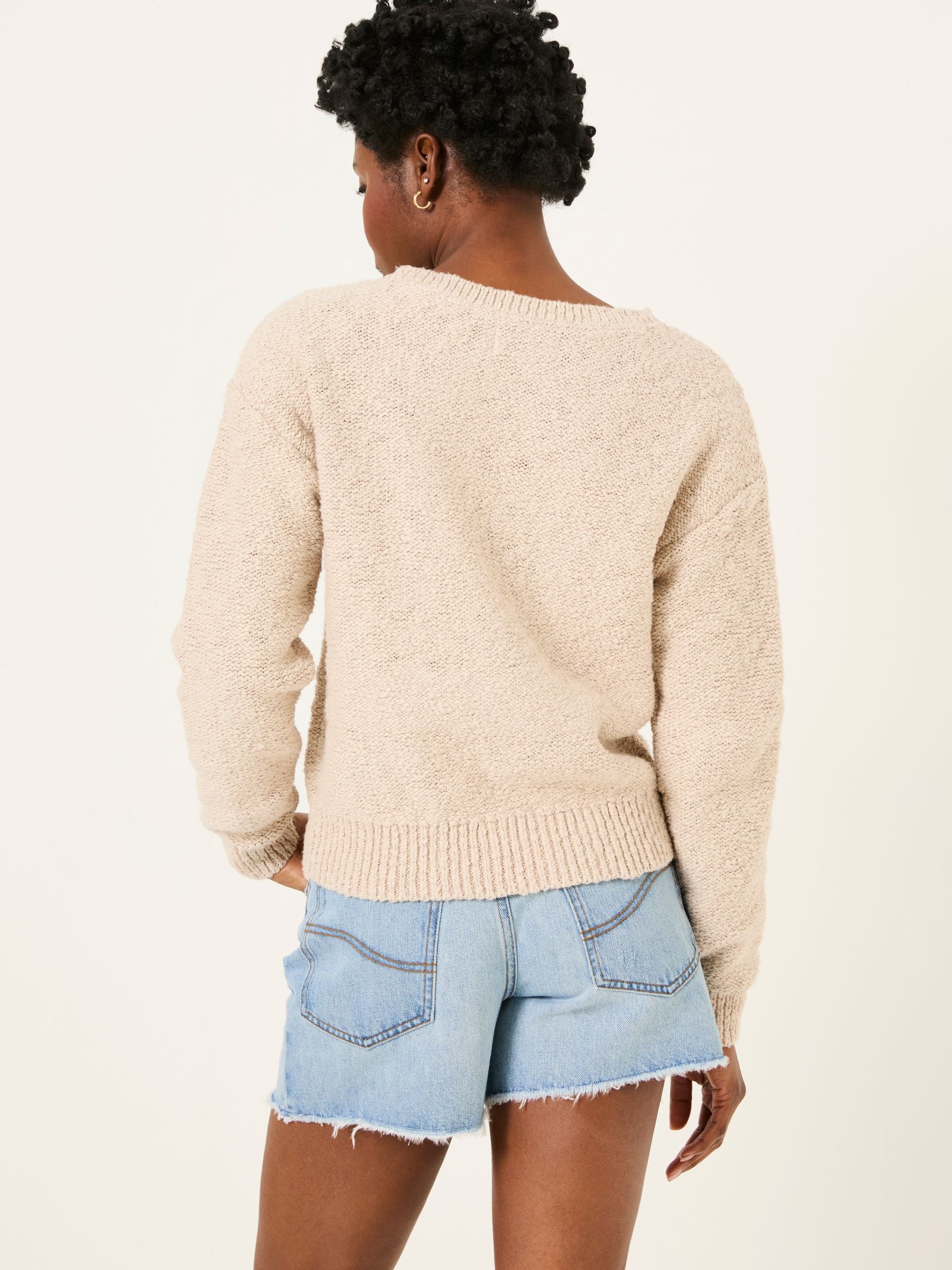 Natural Beeble Bee Knitted Jumper