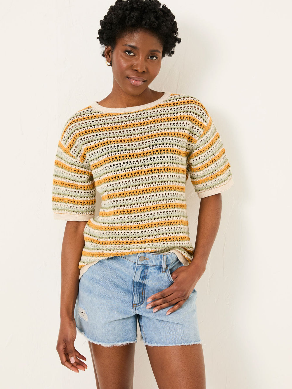 Yellow Beeble Knitted T-Shirt