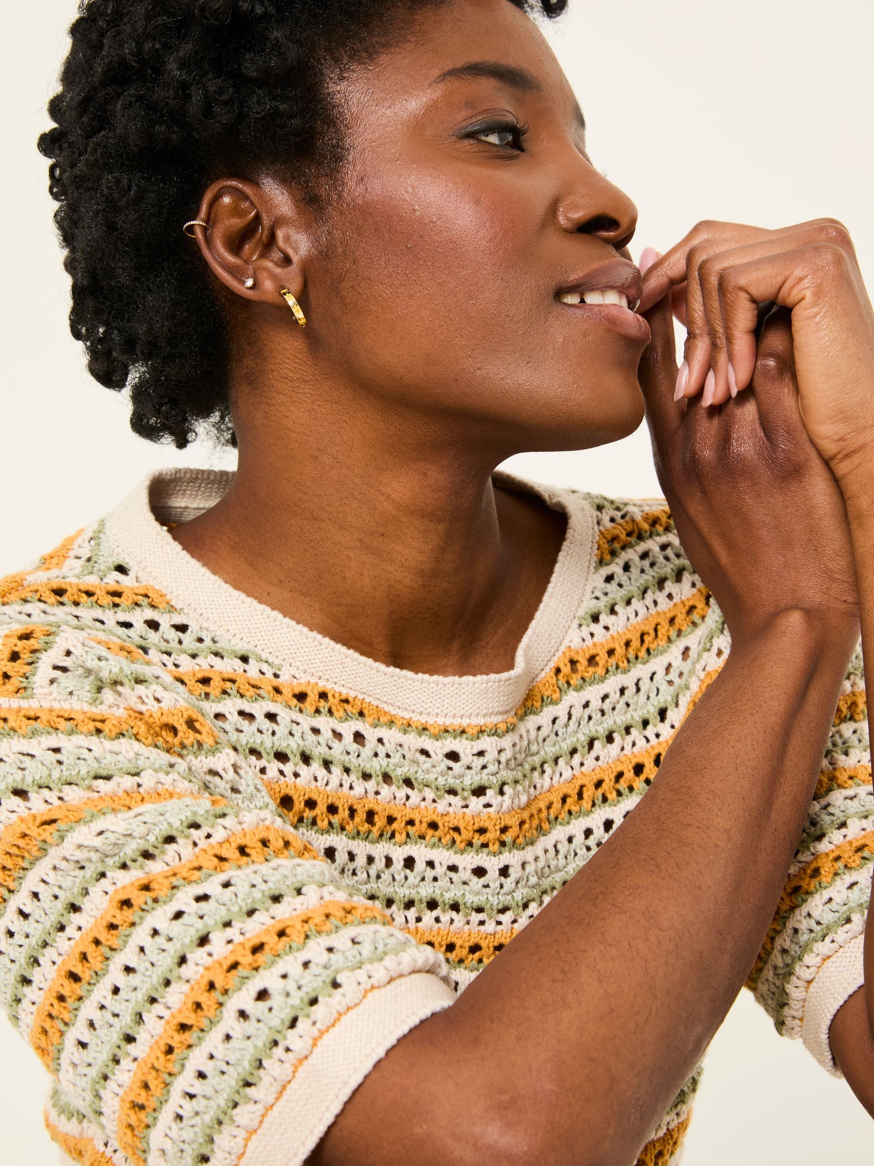 Yellow Beeble Knitted T-Shirt
