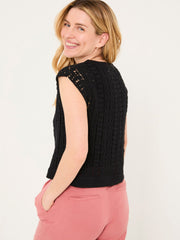 Florence Black Knitted Tank