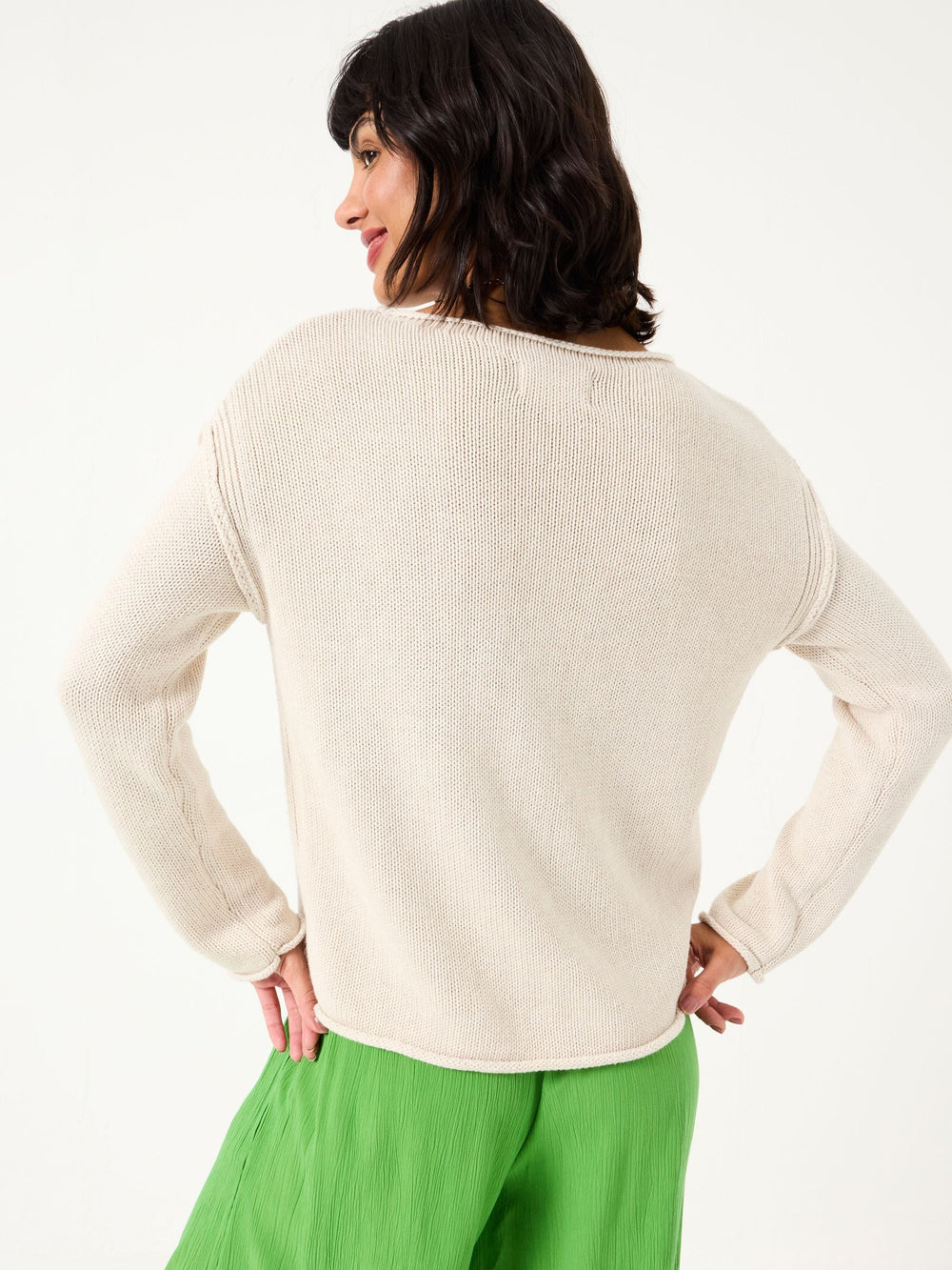 Natural Sun Crew Neck Knitted Jumper