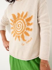 Natural Sun Crew Neck Knitted Jumper