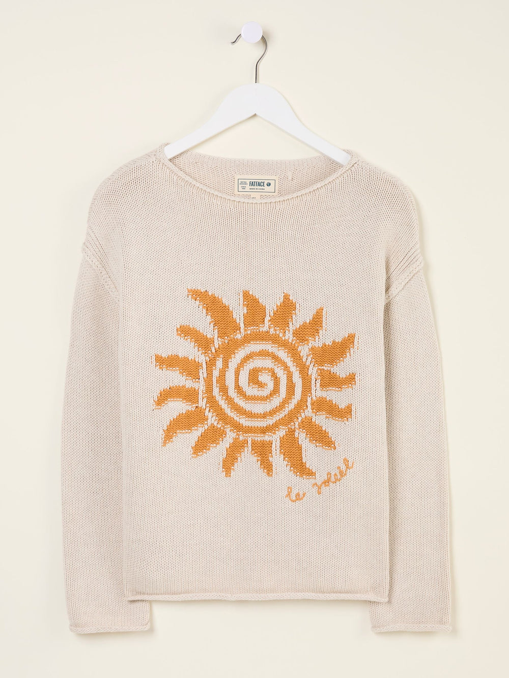 Natural Sun Crew Neck Knitted Jumper