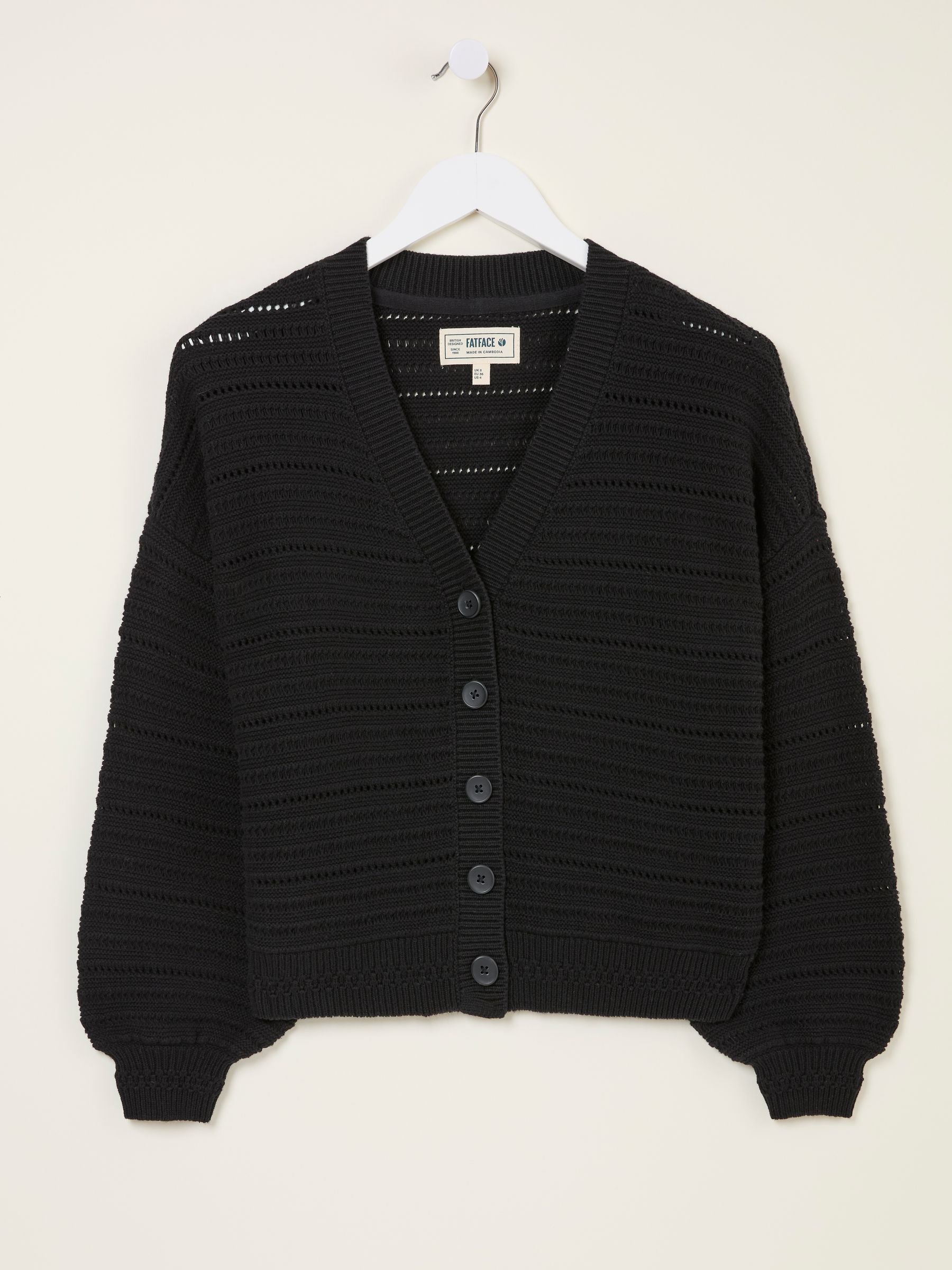 Annie Black Knitted Cardigan