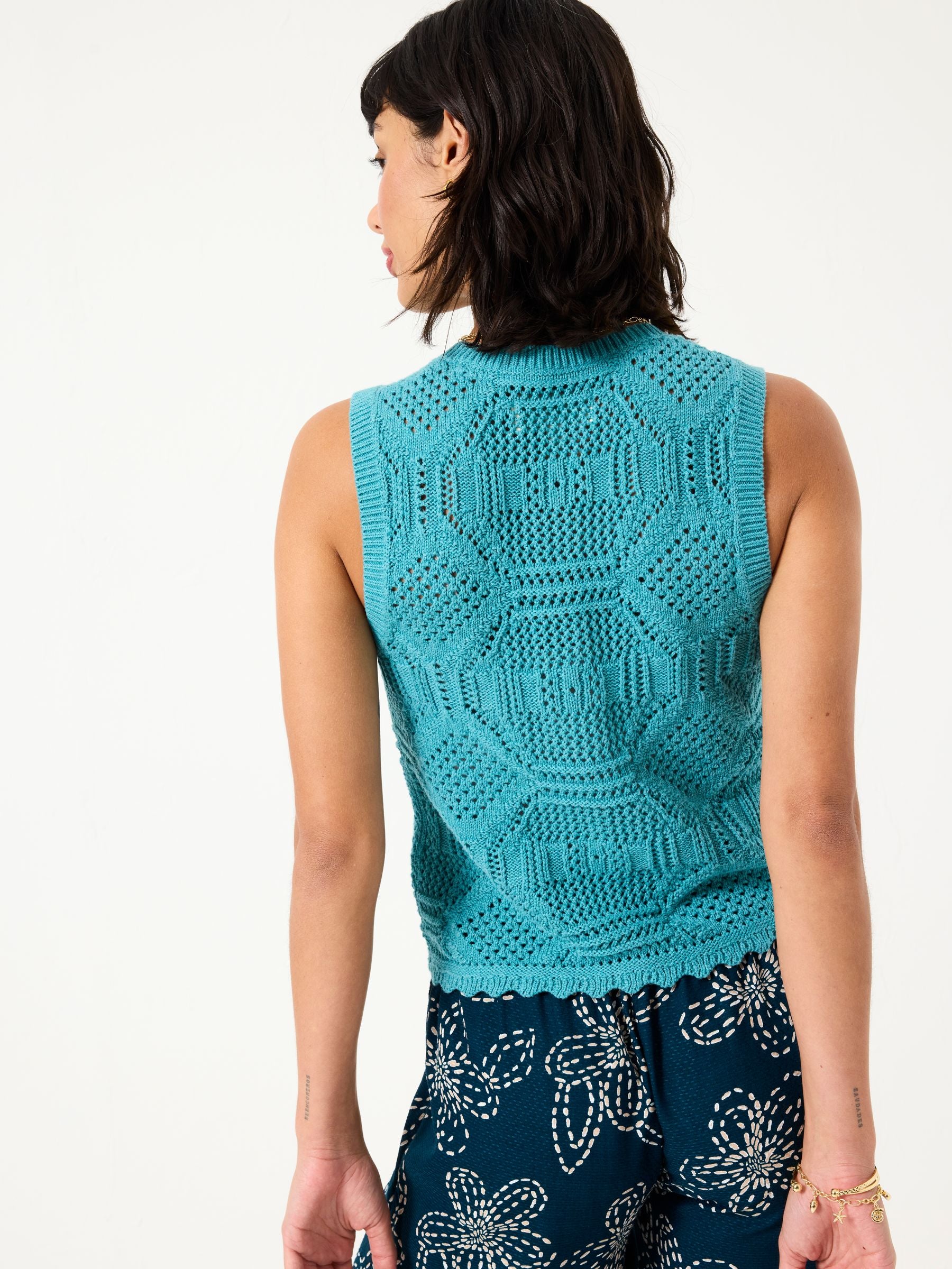 Jodie Jade Green Knitted Vest