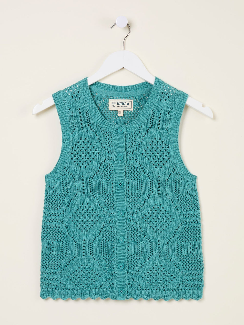Jodie Jade Green Knitted Vest