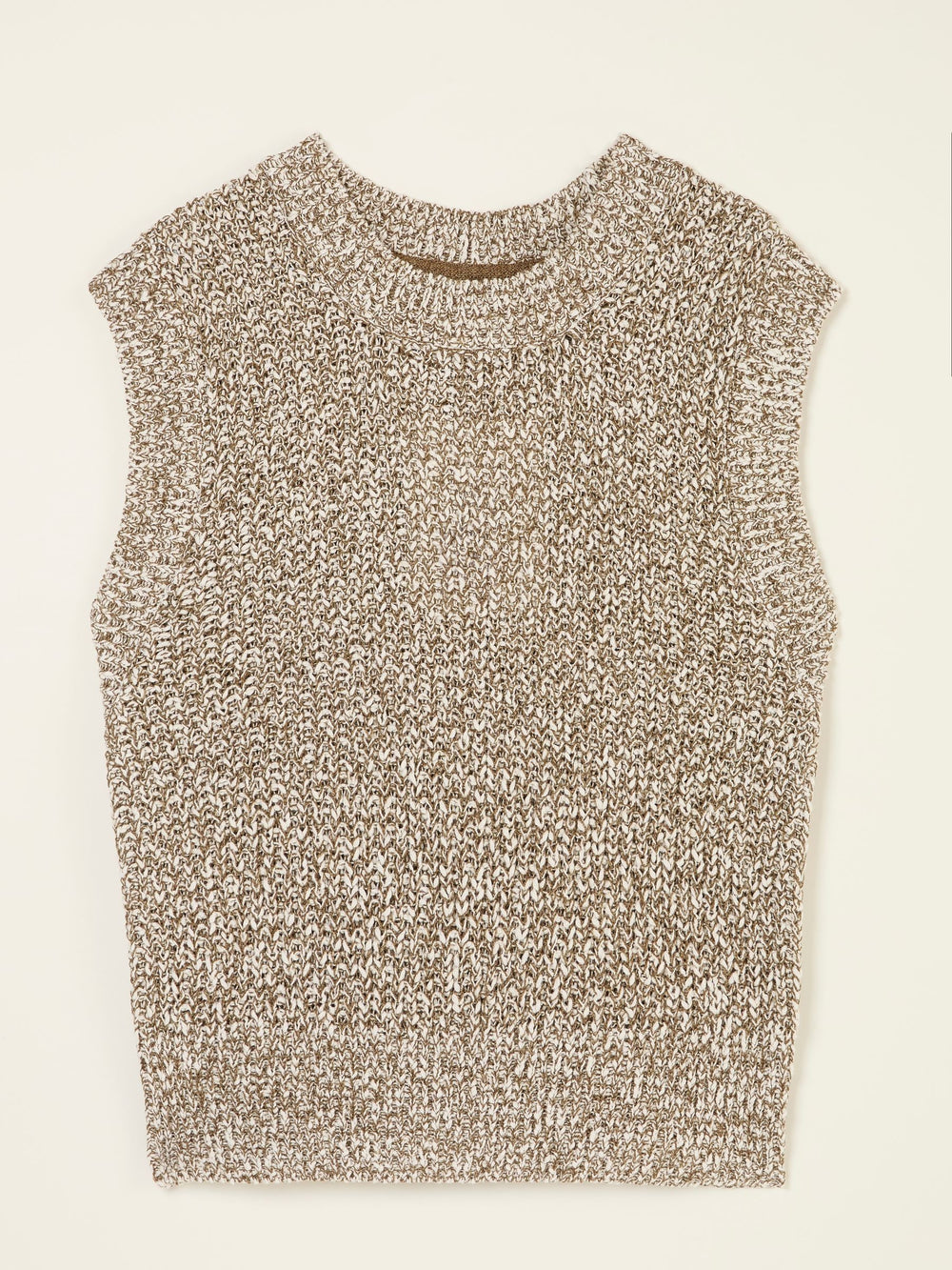 Ari Natural Knitted Tape Yarn Tank