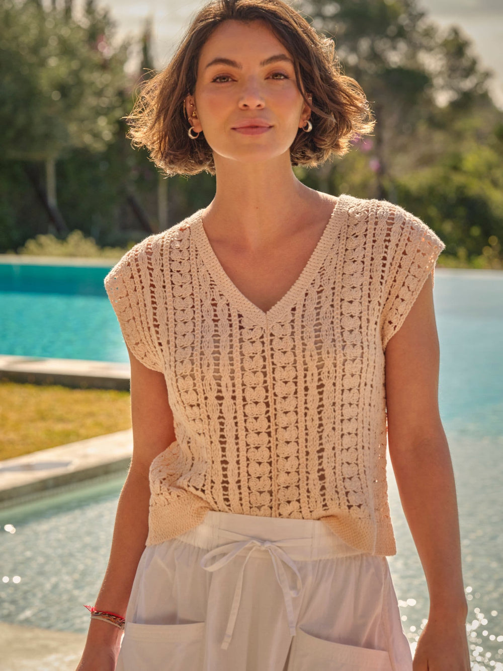Florence Rose Pink Knitted Tank