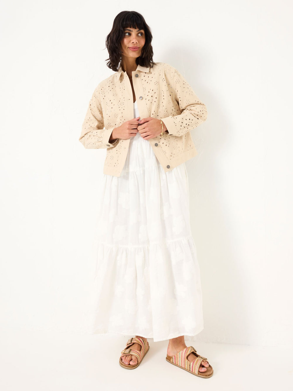 Hazel Dark Natural Hazel Broderie Jacket