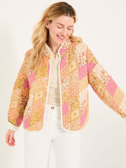Evie Multi Air Patchwork Quilted Patchwork Jacket