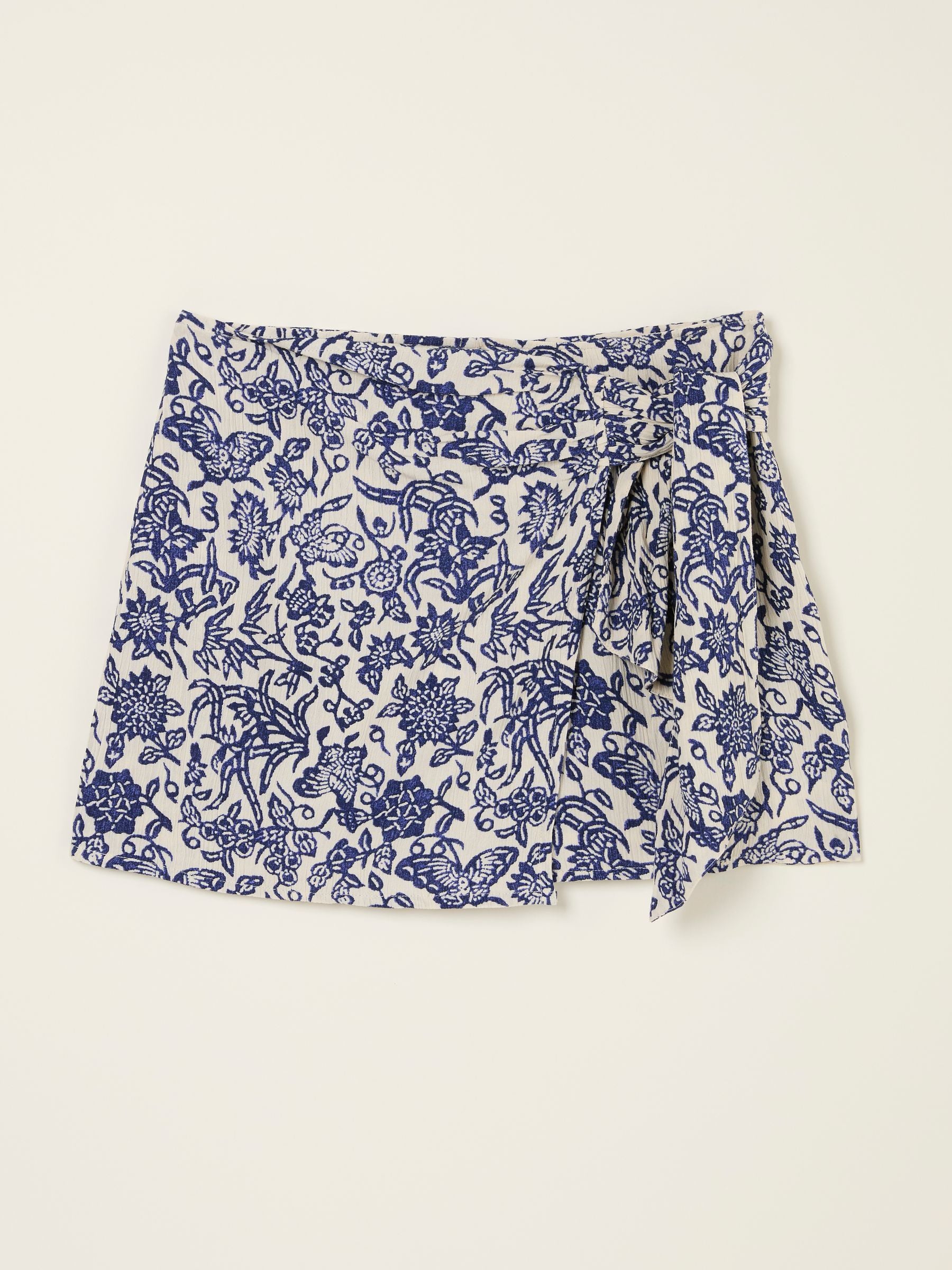 Blue Beachwear Skort