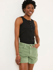 Broadway Mint Green Woven Shorts