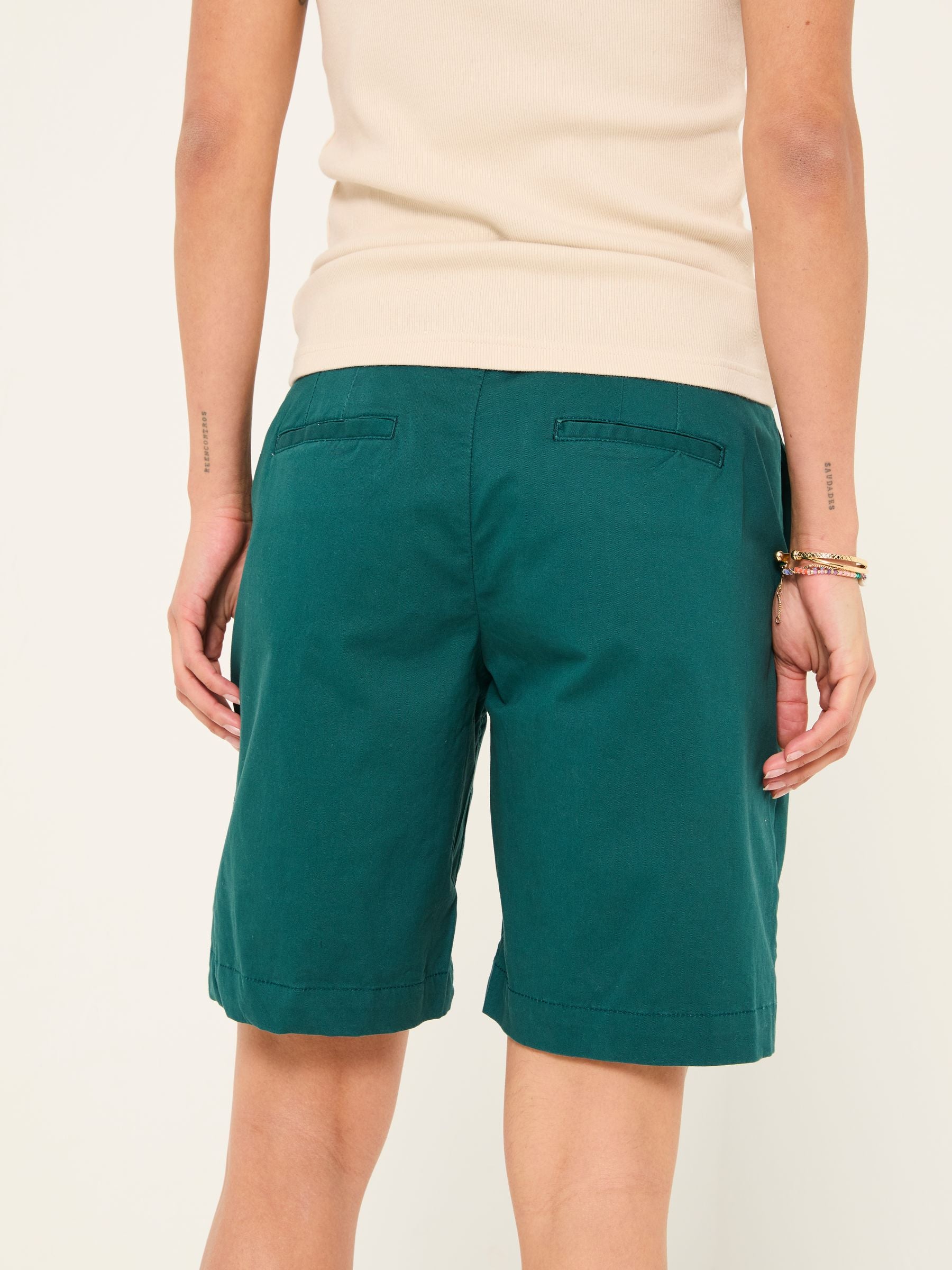 Sandown Teal Blue Chino Shorts