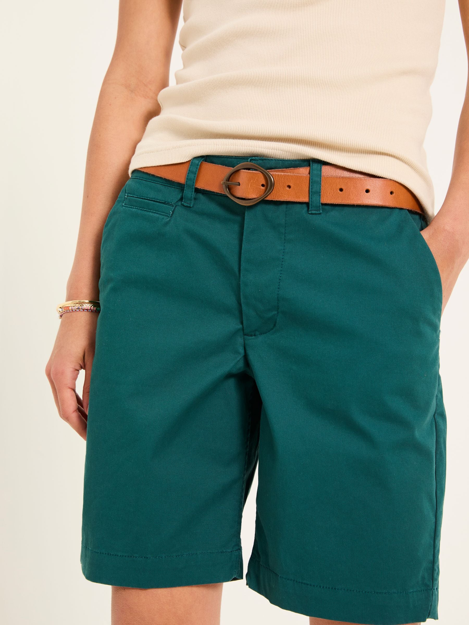 Sandown Teal Blue Chino Shorts