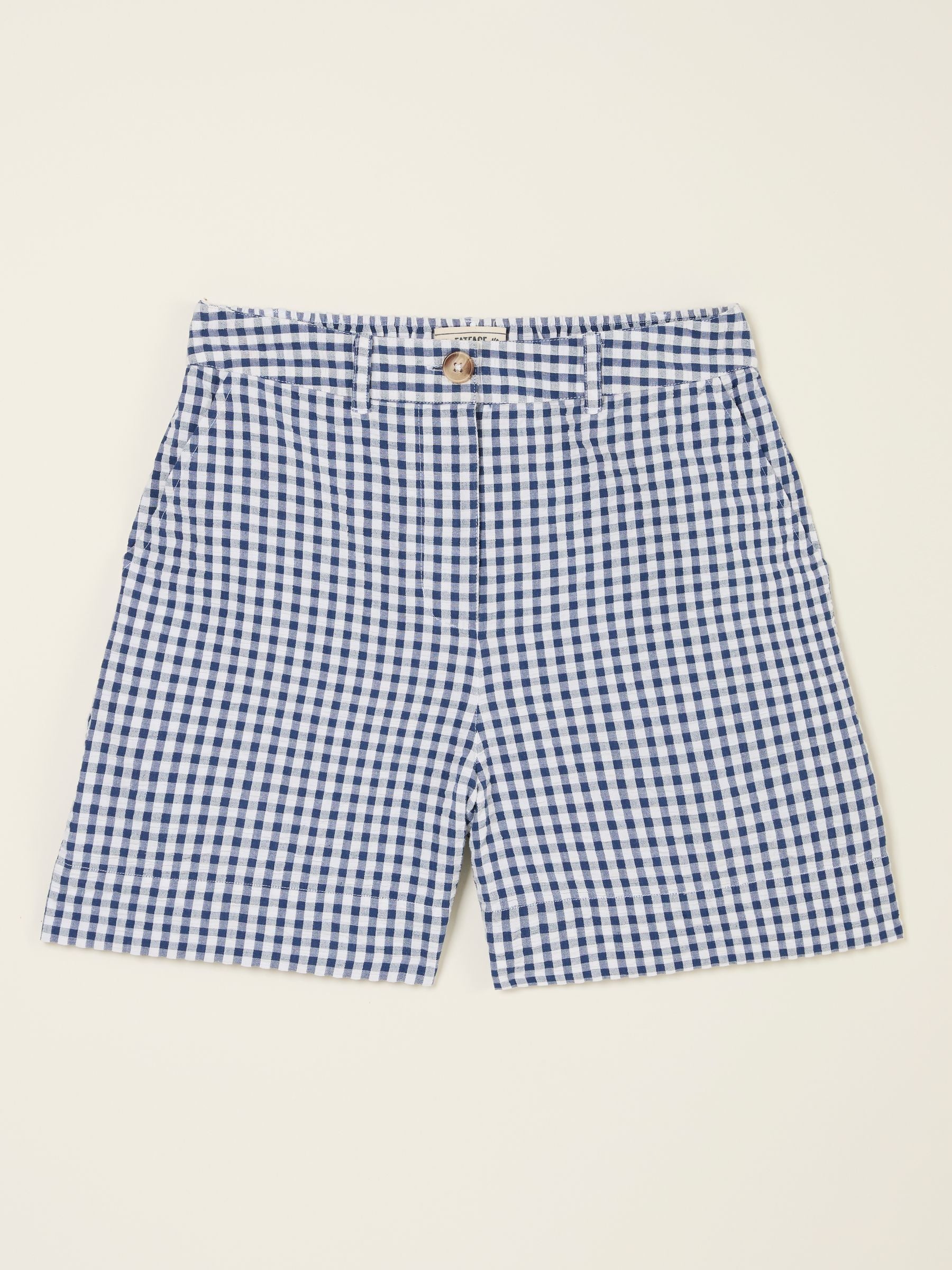 Nell Navy Gingham Shorts