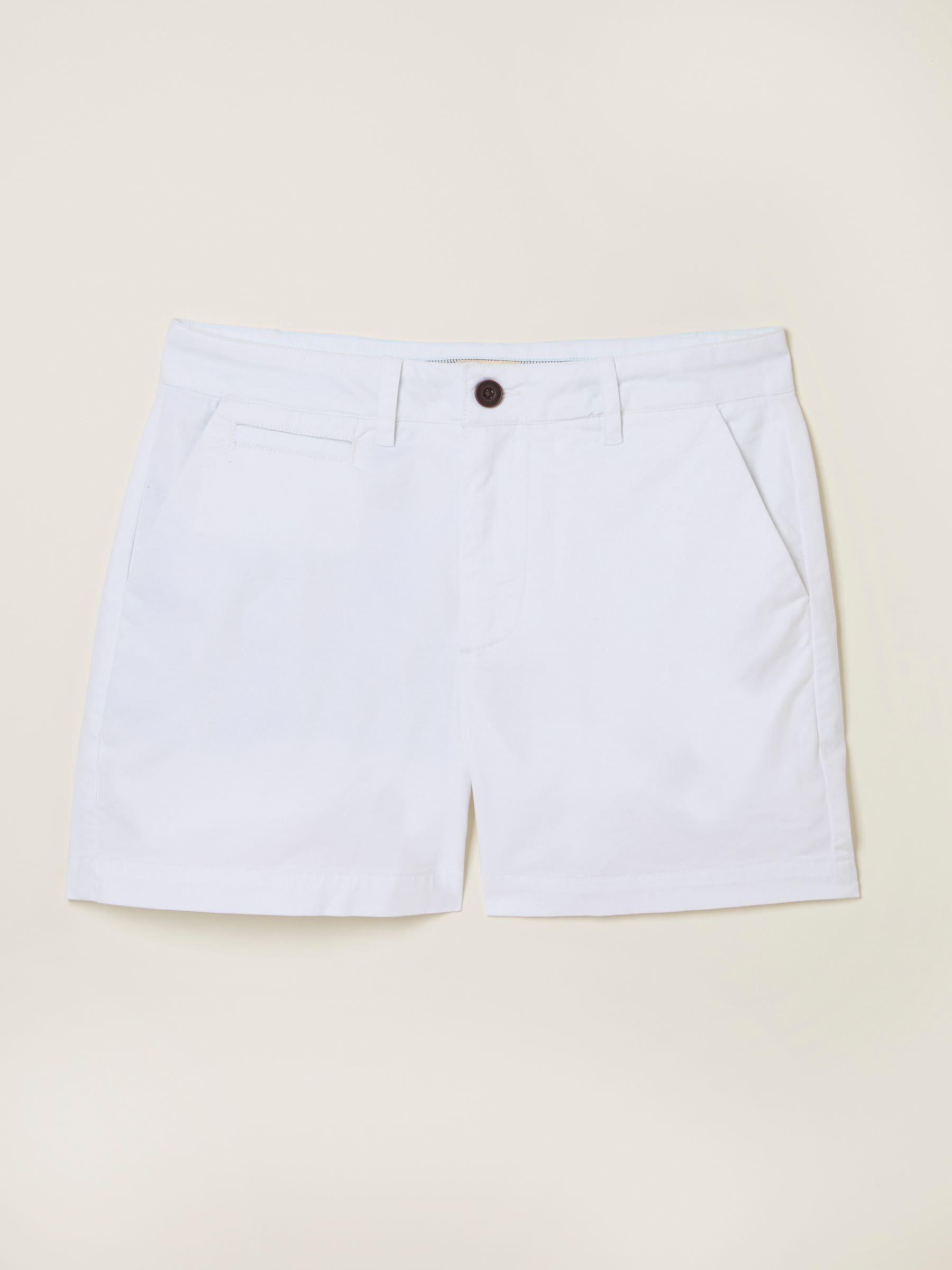 Padstow White Chino Shorts