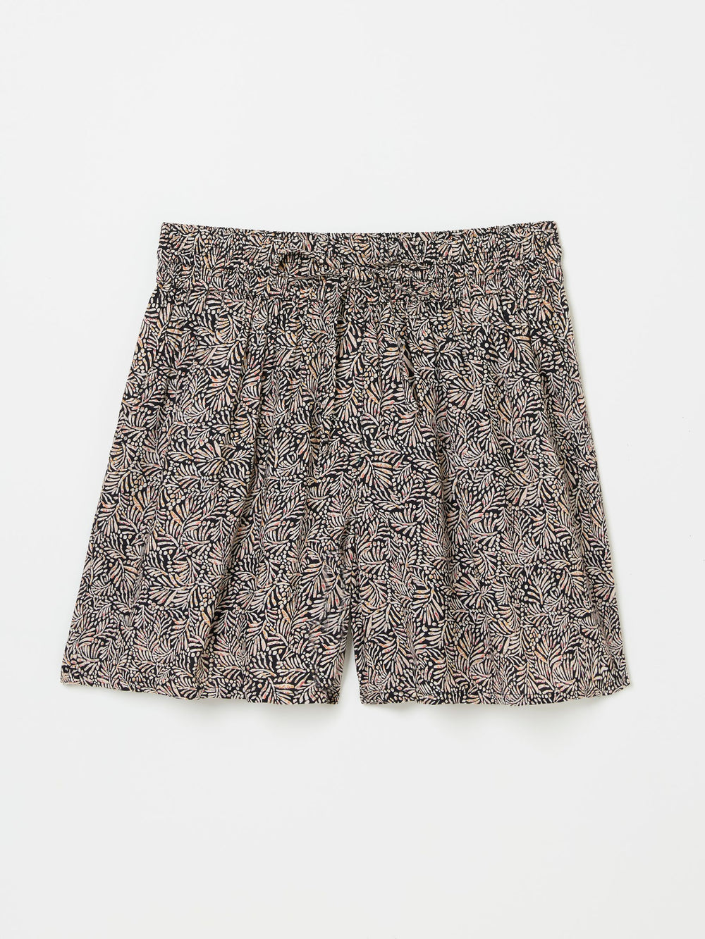 Black Leaf Dot Flippy Shorts