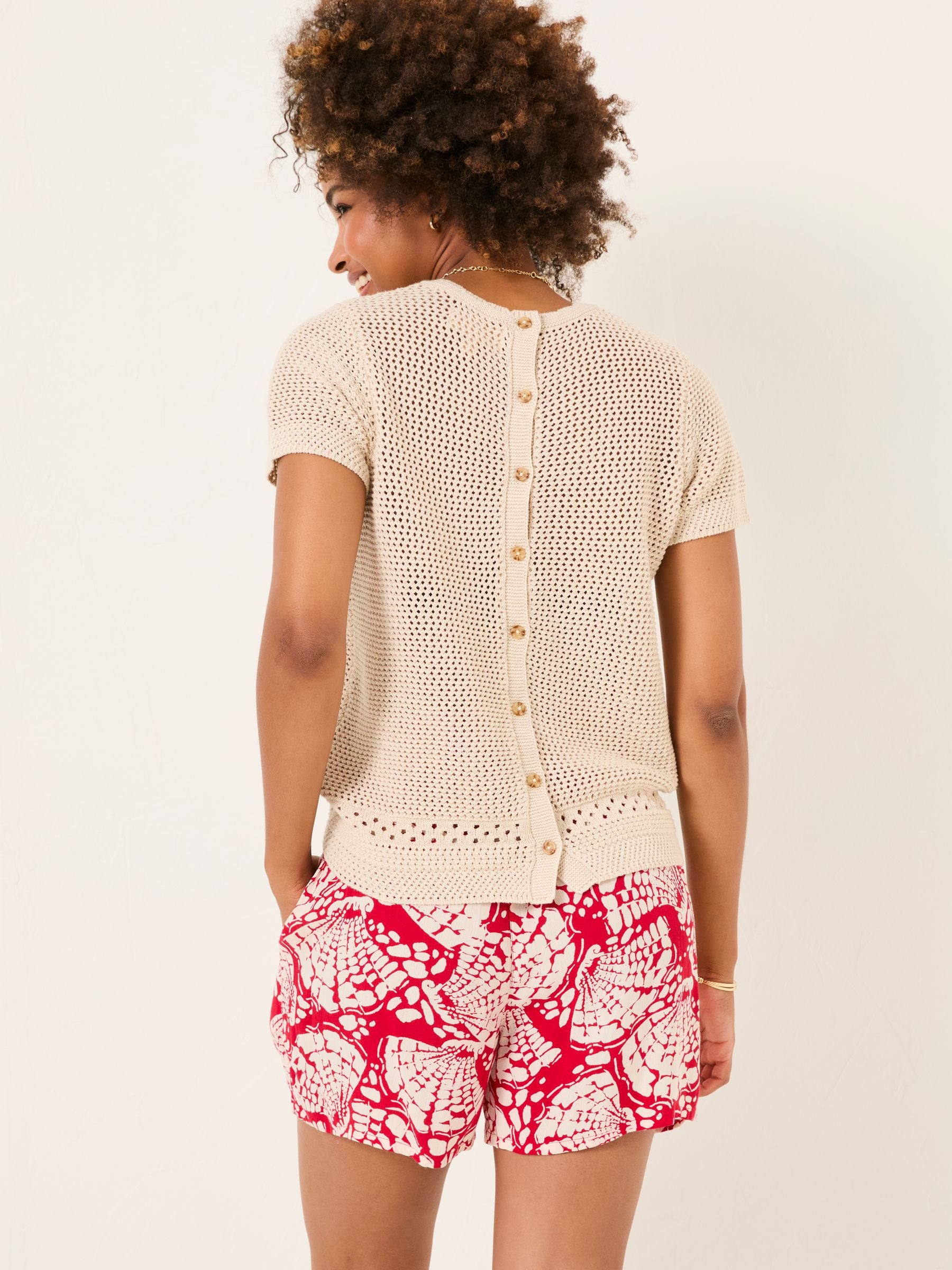 Rust Red Mono Shell Flippy Shorts