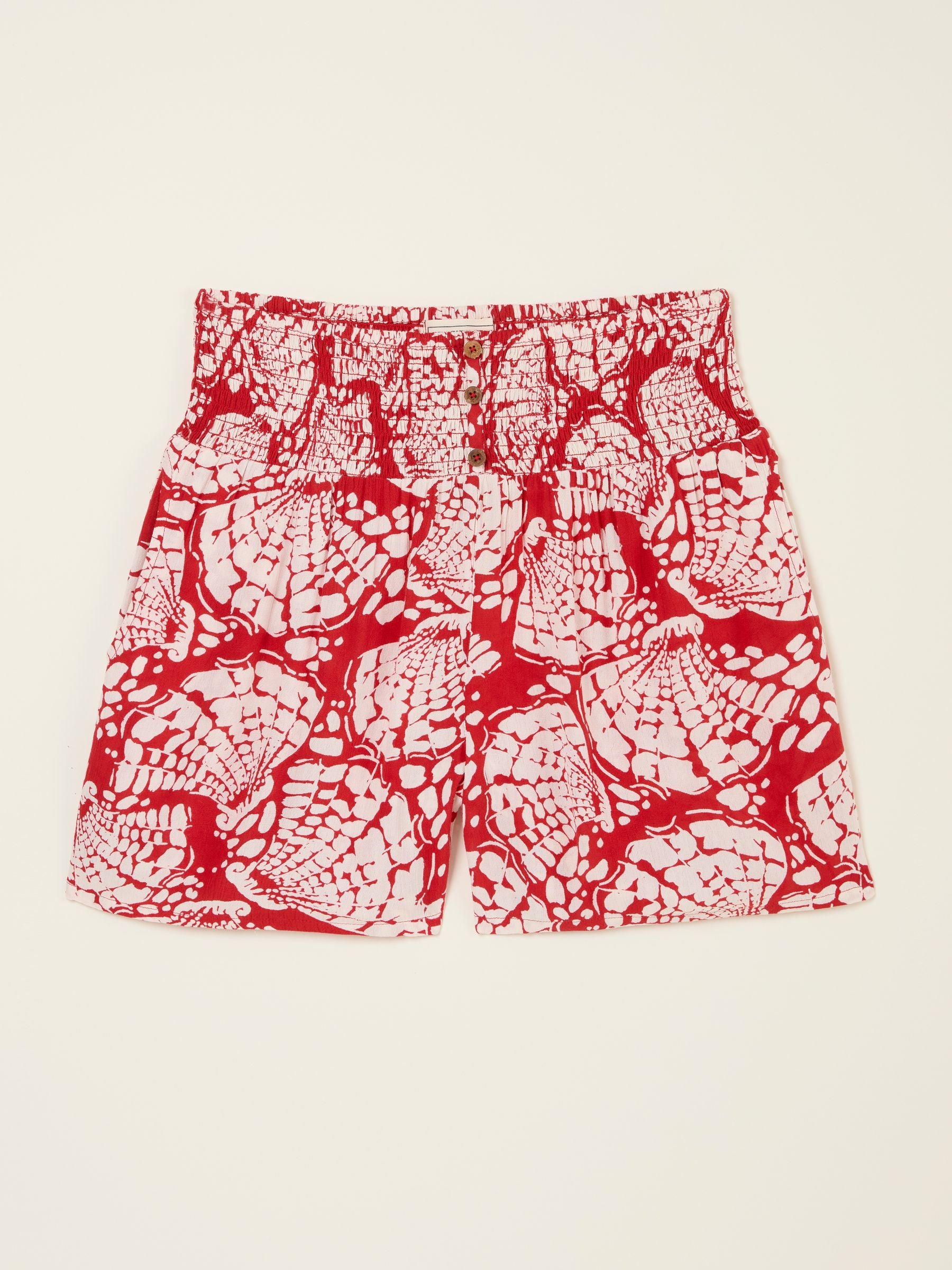 Rust Red Mono Shell Flippy Shorts