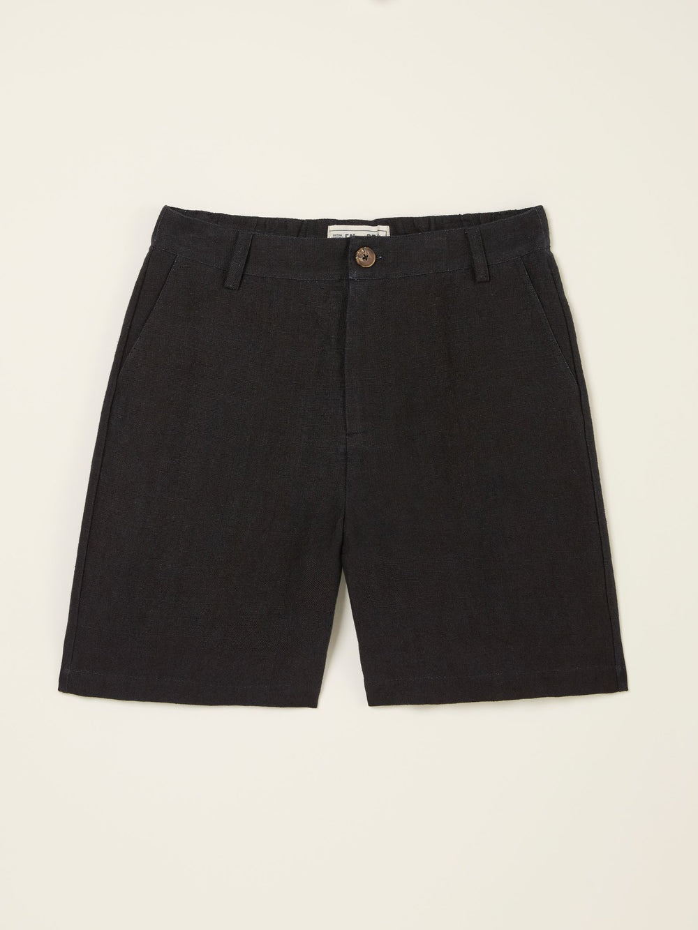 Nell Black Linen Shorts