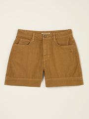 Broadway Golden Tan Woven Shorts