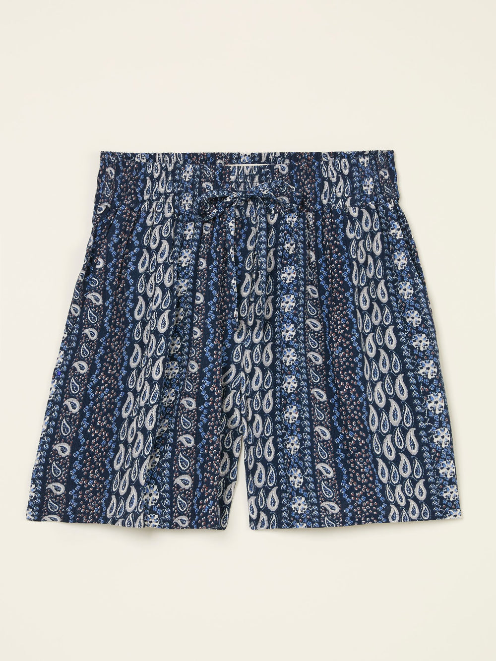 Indigo Blue Paisley Flippy Shorts