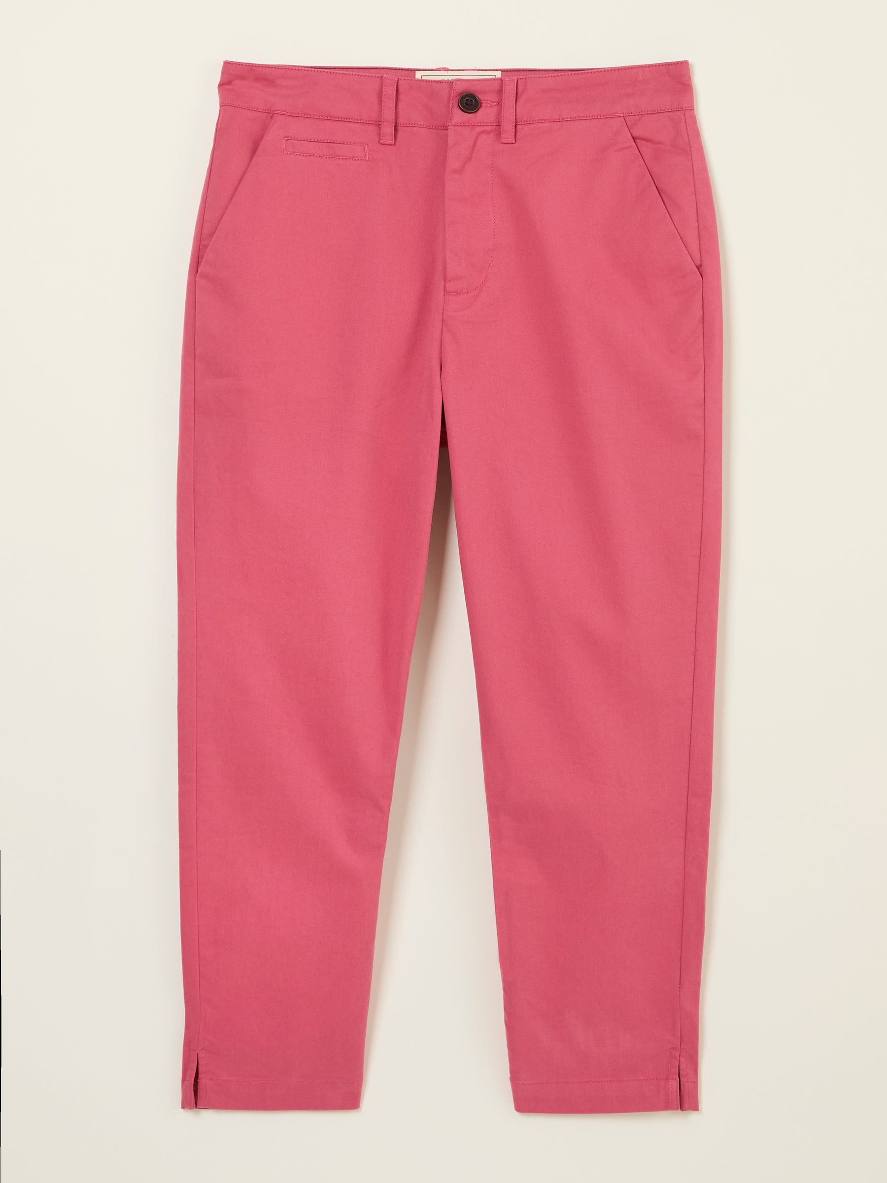 Farnham Pink Cropped Chino Trousers