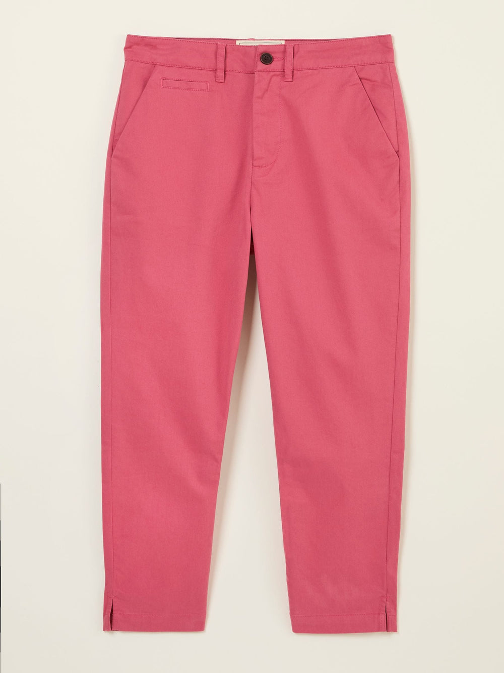 Farnham Pink Cropped Chino Trousers