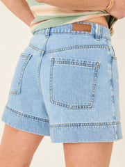 Broadway Light Vintage Blue 100% Cotton Denim Shorts
