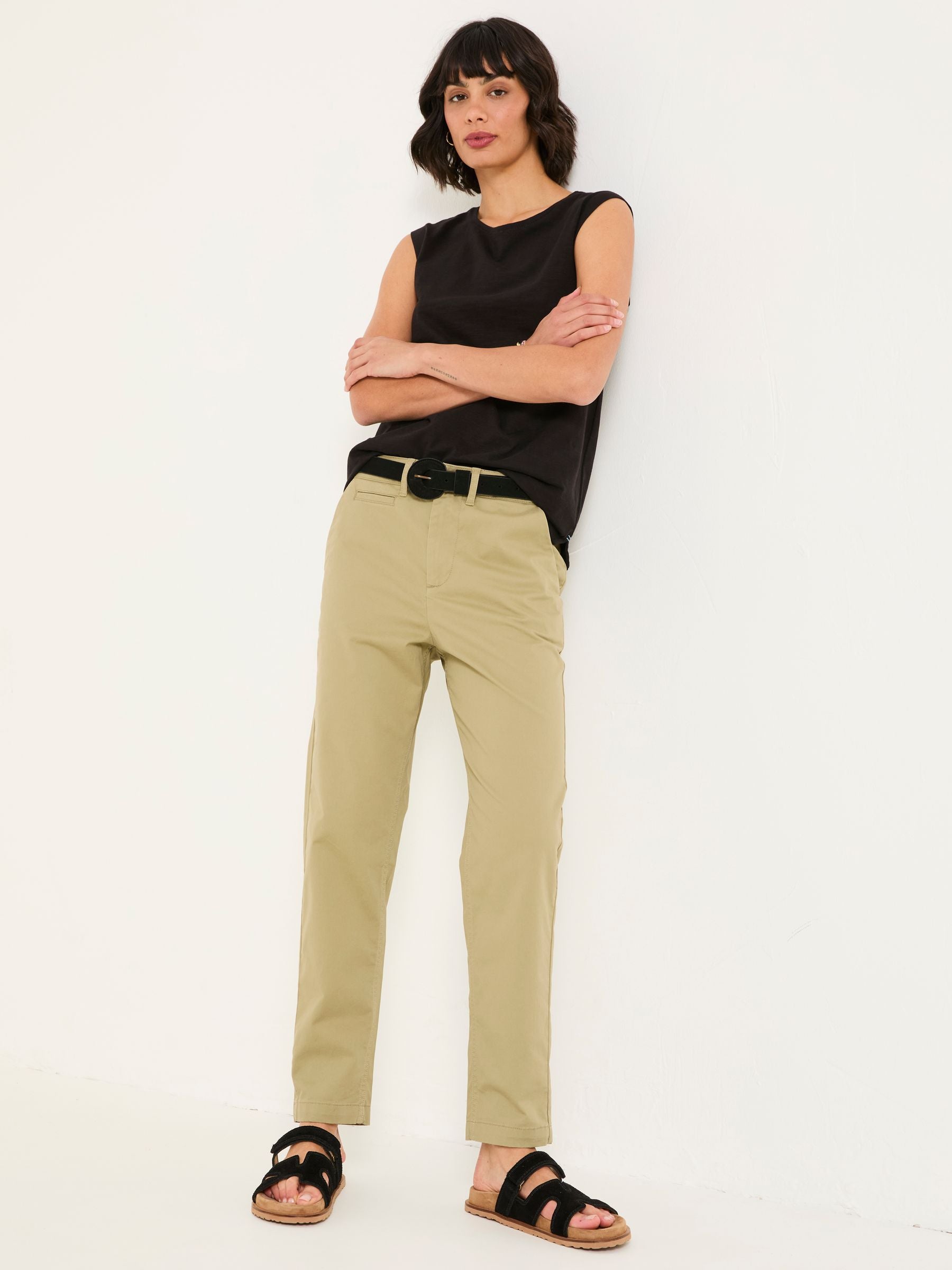 Rye Khaki Green Chino Trousers