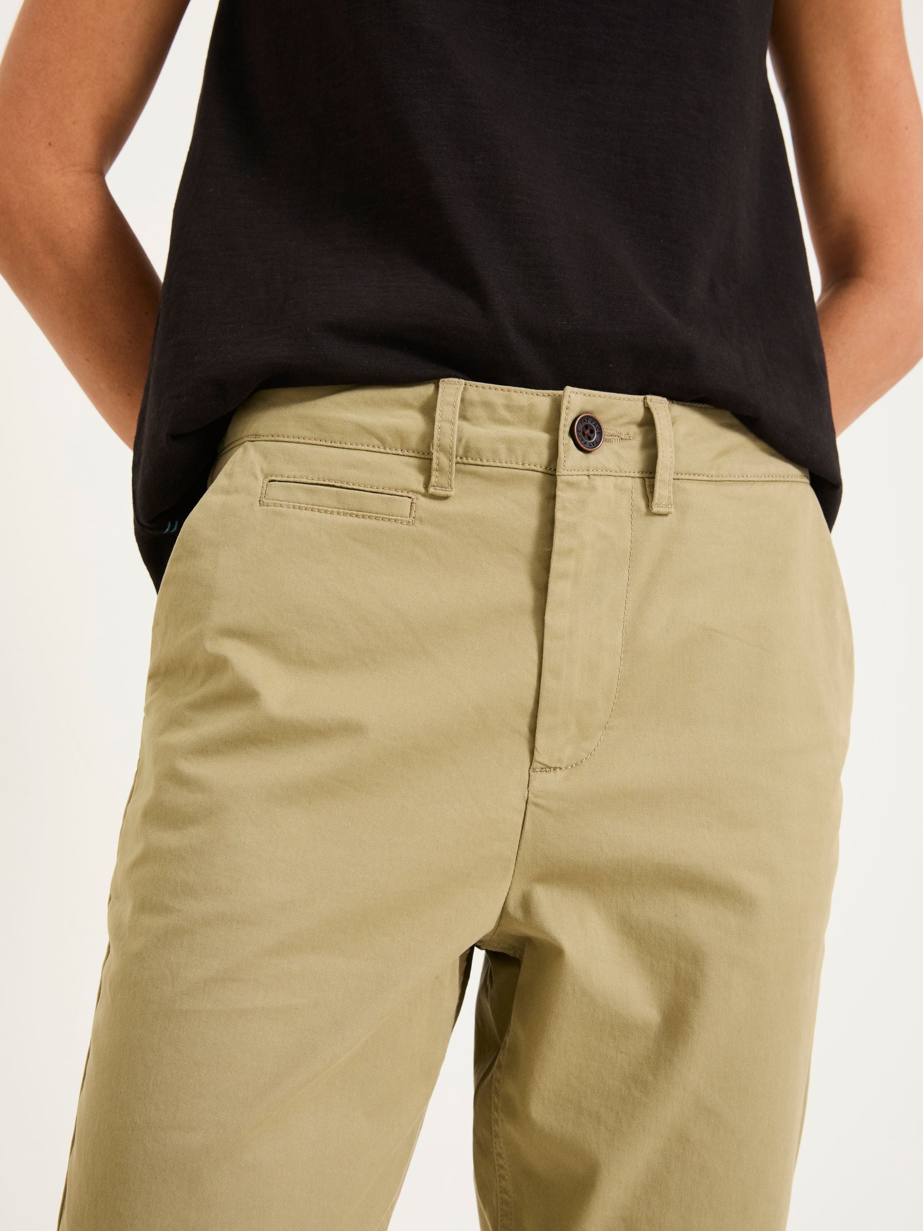 Rye Khaki Green Chino Trousers