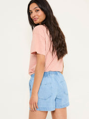 Ashby Light Vintage Blue Drawstring Shorts