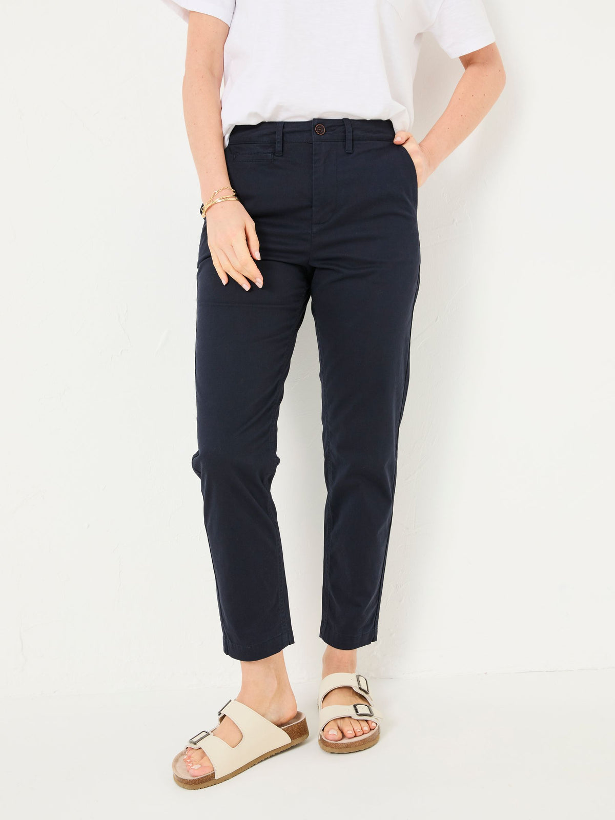 Rye Navy Chino Trousers