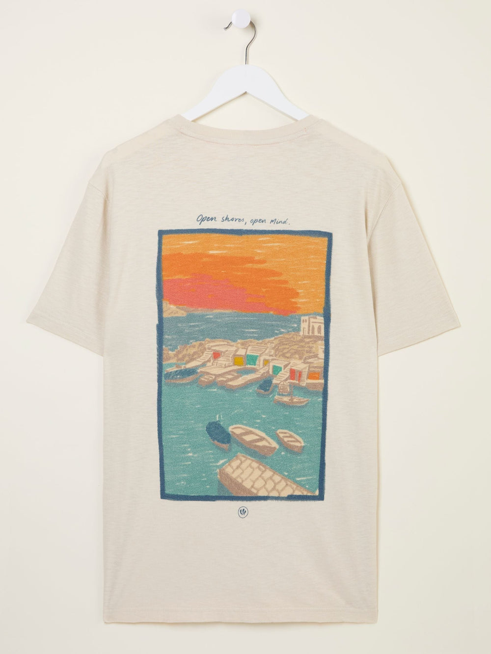 Oatmeal Open Shores Graphic Tshirt