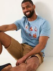 Light Blue Summer Boats Tshirt