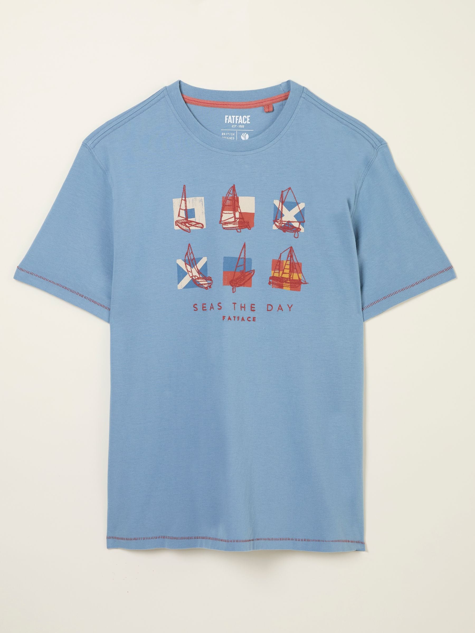 Light Blue Summer Boats Tshirt