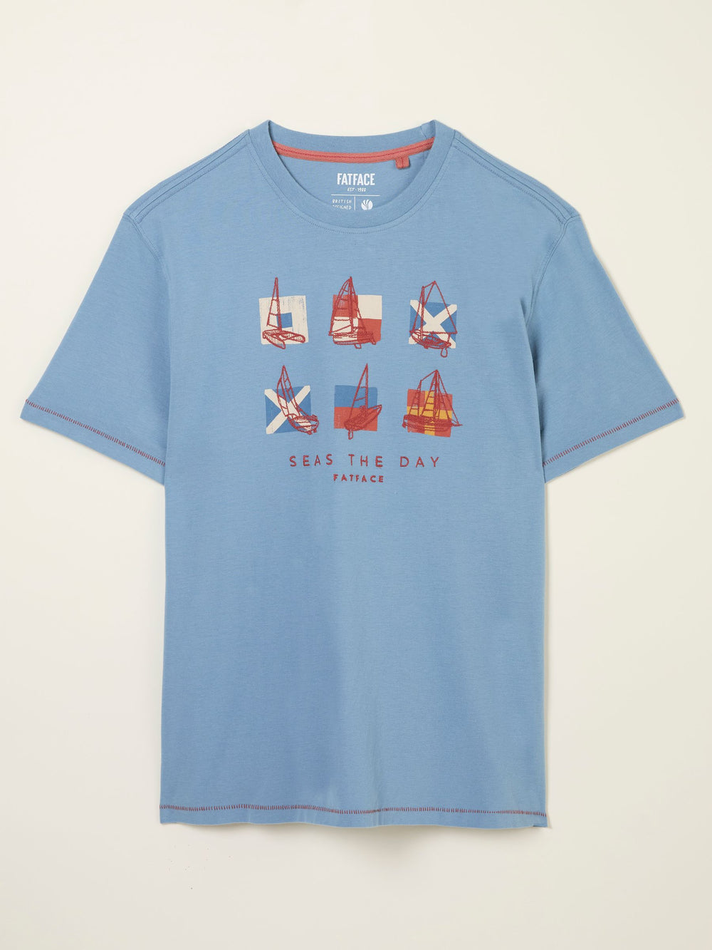 Light Blue Summer Boats Tshirt