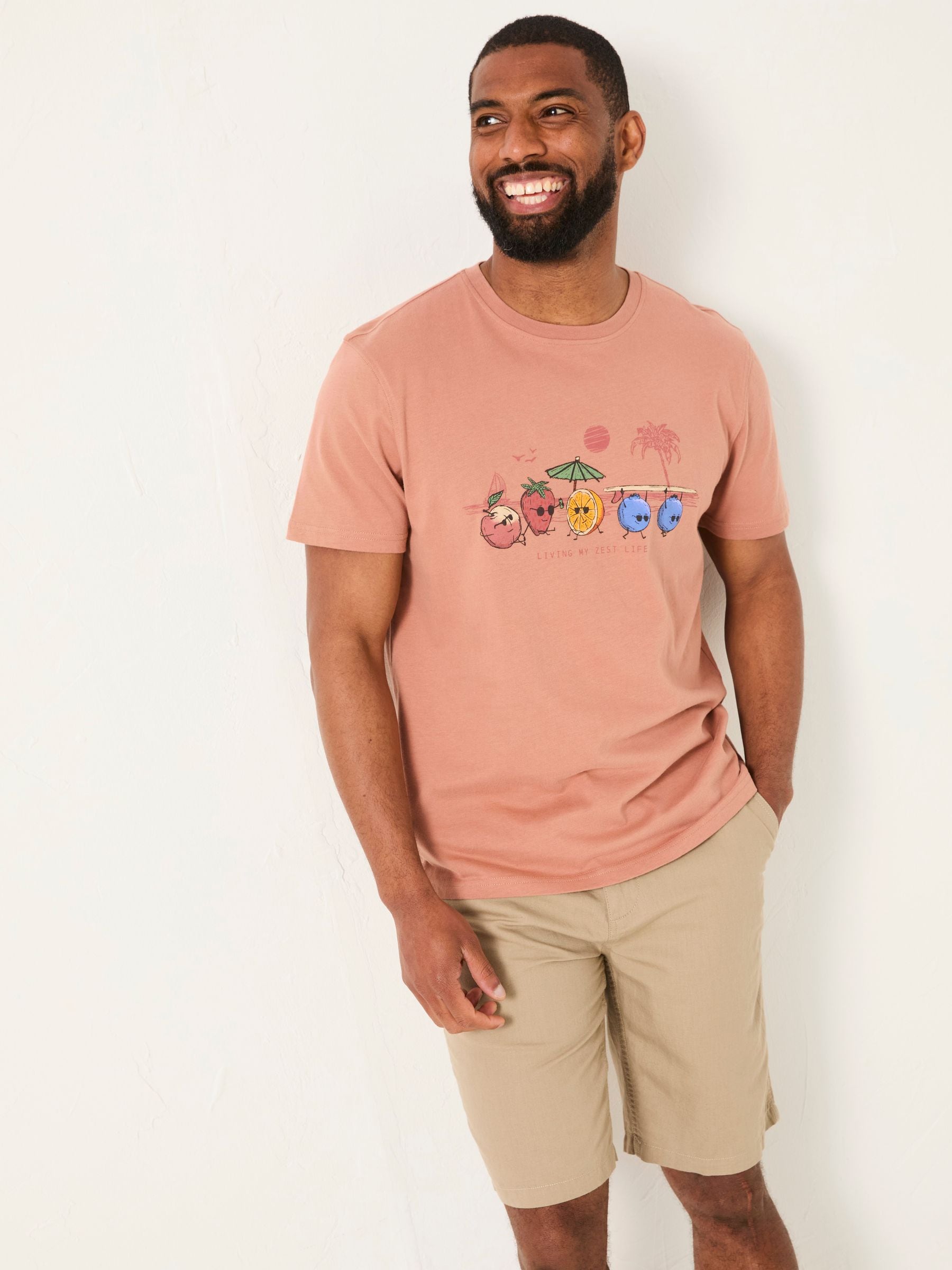 Brown Living The Zest Life Tshirt